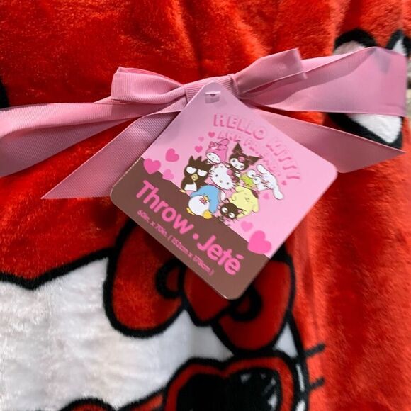 Hello kitty Valentine’s heart sunnglasses blanket - Picture 3 of 8